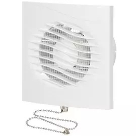 Вентилятор вытяжной настенный, выключатель, Viento, установочный диаметр 100 мм, 13 Вт, 130 м/ч, Волна, В100СВ