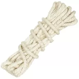 Веревка диаметр 10 мм, хлопок, хозяйственная, 11 м