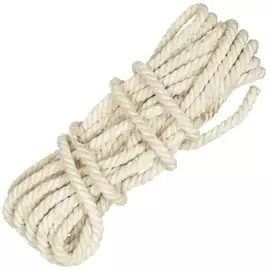 Веревка диаметр 12 мм, хлопок, хозяйственная, 11 м