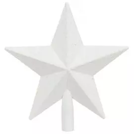 Верхушка на елку Звезда, белая, 19х19 см, SYSDX332156W