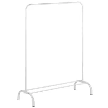 Вешалка напольная 110х40х150 см, Aqwin, металл, полка для обуви, 15 кг, Элит, VPF61, белая