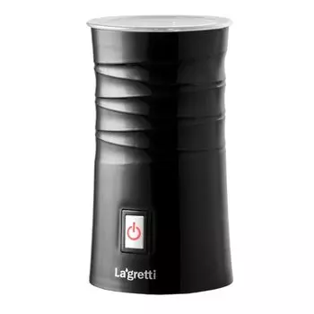 Вспениватель молока 2 режима, металл, пластик, 0.5 л, черная, Lagretti, MF-8 black, LG70260