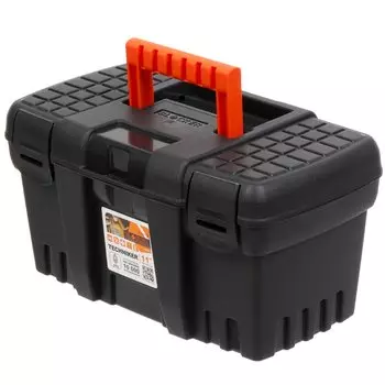 Ящик для инструментов, 11 '', 26.5х15.5х14 см, пластик, Blocker, Techniker, черный, BR3746ЧР