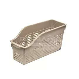 Ящик хозяйственный, 35.5х13х17 см, Violet Лофт 621031, на колесиках мокка