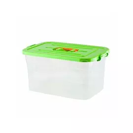 Контейнер хозяйственный 15 л, 41.5х27х22 см, с крышкой, Полимербыт, С811