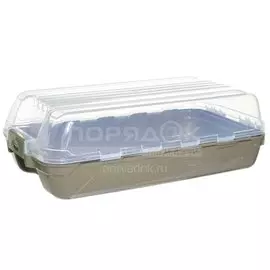 Контейнер для хранения обуви, с крышкой, капучино, коричневый, Dunya Plastik, 8021