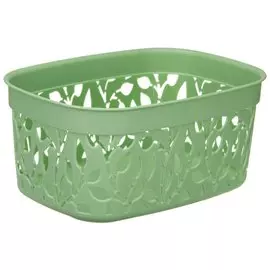 Ящик хозяйственный для хранения, 3 л, 24х17.5х11 см, мята, Idea, Флора, М 2361