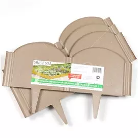 Забор декоративный полимерпесчаный композит, Волна, 30х50 см, толщина 1.2 см, 4 шт, серый