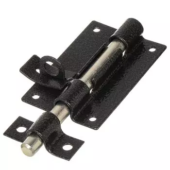 Задвижка дверная задвижка, с проушиная, ригель круглый, Секрет-Киров, 120 мм, ЗД-12, 2 855, антик серебро