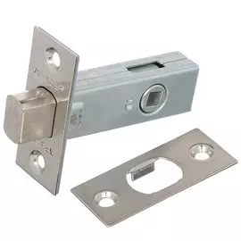 Задвижка врезная Apecs, L-0126-NIS, 64 мм, без завертки, матовый никель