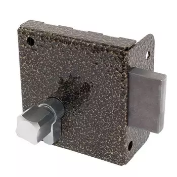 Замок накладной дверной, Птимаш, ЗН1-1, 14842, бронза