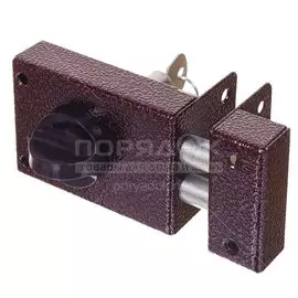 Замок накладной дверной, Омега, ЗН1 2Р, 00-00000625, медь