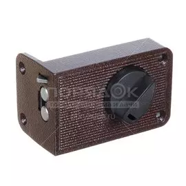 Замок накладной дверной, Зенит, 3Н2-3, 00-00000641, авто запирание, медь