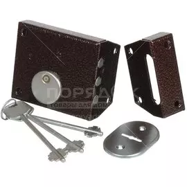 Замок накладной дверной, Птимаш, ЗН4-1, 12 898, сувальдный, медь