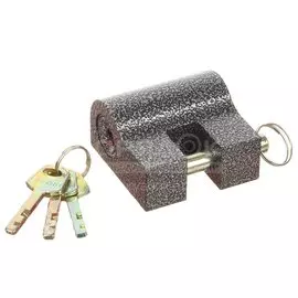 Замок навесной Аллюр, ВС2-8С, 1 003, коробка, дисковый, серый, 62 мм, 3 ключа