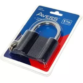 Замок навесной Avers, PD-22-80, блистер, цилиндровый, 3 ключа