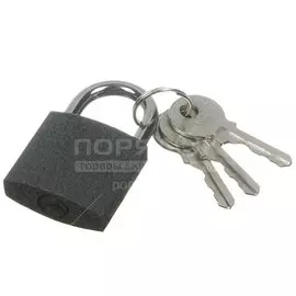 Замок навесной Falco/Pокот, 673-012, цилиндровый, серый, 32 мм, 3 ключа