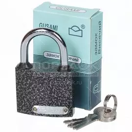 Замок навесной SPE13308-6 333840, цилиндровый, влагонепроницаемый, черный, 50 мм, 3 ключа