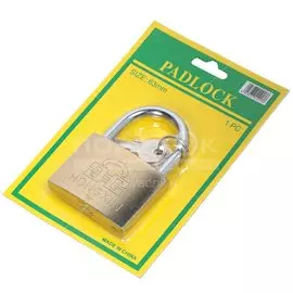 Замок навесной SPE13353A-12, блистер, золотой, 63 мм