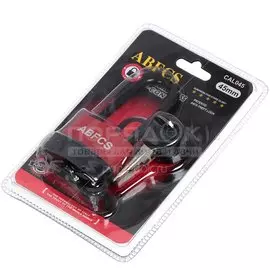 Замок навесной SPE13353A-42 333907, гаражный, цилиндровый, с удлиненной дужкой, всепогодный, красный, 45 мм, 3 ключа