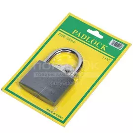 Замок навесной SPE13353A-6 333878, блистер, серый, 63 мм