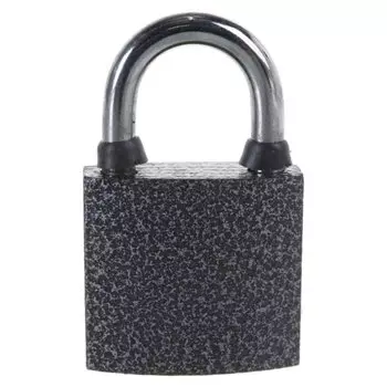 Замок навесной Trodos, BC-HG36-32, 210 042, блистер, цилиндровый, серый, 3 ключа