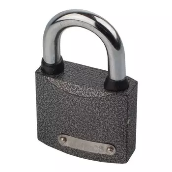 Замок навесной Trodos, BC-HG36-38, 210 043, блистер, цилиндровый, серый, 3 ключа