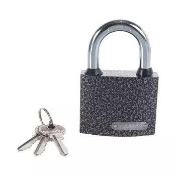 Замок навесной Trodos, BC-HG36-63, 210 047, блистер, цилиндровый, серый, 3 ключа