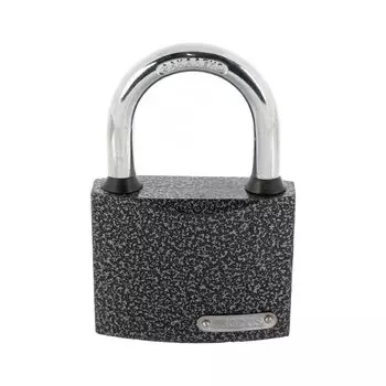 Замок навесной Trodos, BC-HG36-75, 210 048, блистер, цилиндровый, серый, 3 ключа