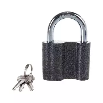 Замок навесной Trodos, BC-HZ4-60, 210 055, блистер, цилиндровый, серый, 3 ключа