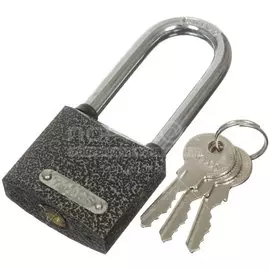 Замок навесной Trodos, ВС-HG36-50L, 210006, коробка, цилиндровый, 3 ключа