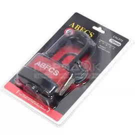 Замок навесной SPE13353A-44 333909, с удлиненной дужкой, всепогодный, красный, 70 мм