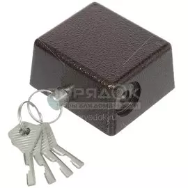 Замок навесной Зенит, ВС2-10-01, 00-00006926, дисковый, бронза, 80 мм, 3 ключа