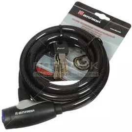 Замок велосипедный тросовый, Аллюр, ВС-Т12 (30,10), 12 мм, 2000 мм, ВС-Т12