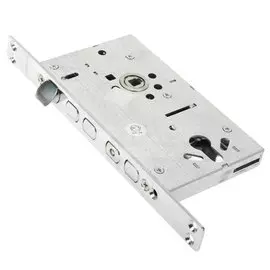 Замок врезной Apecs, T-05-CR, 7201, без ручки, цилиндровый, хром