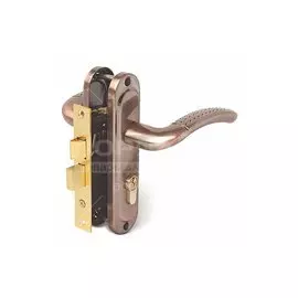 Замок врезной Avers, 0827/60-AС, 17209, ручка в комплекте, цилиндровый, медный