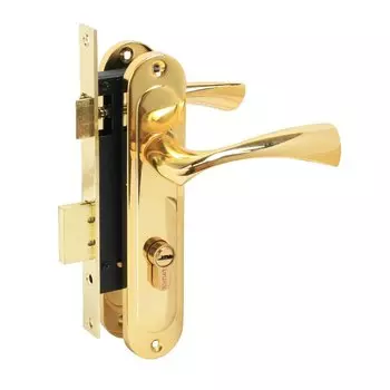 Замок врезной Булат, ЗВ4-1.70.03.05 НОМОС, 13 975, ручка в комплекте, цилиндровый, золотой