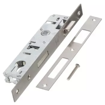 Замок врезной Булат, ЗВ 4-1.25.85.23.08, 15 887, без ручки, цилиндровый, для узкопрофильных дверей