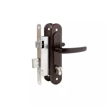 Замок врезной цилиндровый, Зенит, ЗВ4-72.08, ЗАЗ КРТ Ф1, БП-00015200, ручка в комплекте, медь