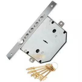 Замок врезной КЛАСС - GSSM-012, 2638, без ручки, сувальдный, правый, хром