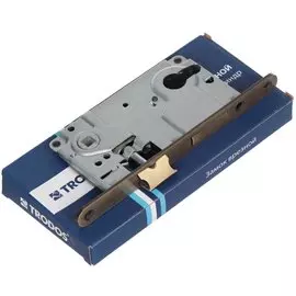 Замок врезной Trodos, 85R1 AB, 202172, без ручки, цилиндровый, бронза