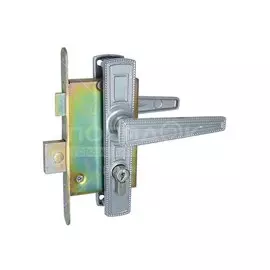 Замок врезной Зенит, ЗВ4-3.01, 00-00000453, ручка в комплекте, цилиндровый, никель