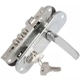 Замок врезной Зенит, ЗВ7-60.1-02, БП-00009844, ручка в комплекте, цилиндровый, хром