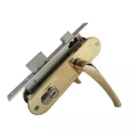 Замок врезной Зенит ЗВ 4-70/07, золото-лак Абсолют