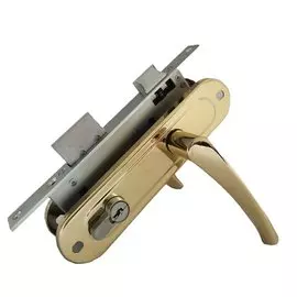 Замок врезной Зенит ЗВ 4-85/07, золото-лак Абсолют
