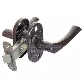 Защелка врезная, Омега, ЗЩ2.03, 00-00004352, серебряная