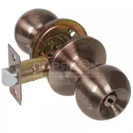 Защелка Trodos, ЗШ-03, 204107, с фиксатором, медь, сталь