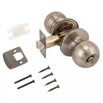 Защелка врезная, Аллюр, 5560 BK AB, 8389, с фиксатором, бронза