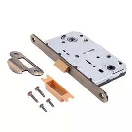 Защелка врезная, Code Deco, 5300-P-WC-AB, 31299, язычок пластиковый, с фиксатором, бронза