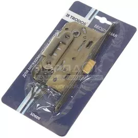 Защелка врезная, Trodos, SD600WC АВ, 202041, магнит, без ручек и сердцевины, бесшумная, бронза